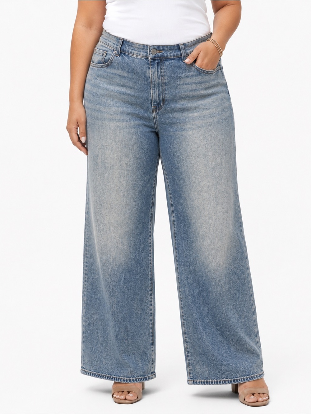 Torrid High Rise Baggy Wide Leg Jeans Size 16R